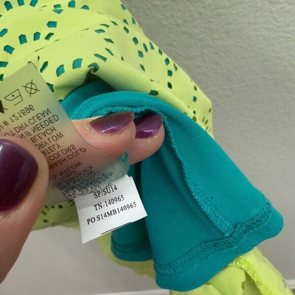 Title Nine Nimblene Illusion Athletic Sleeveless Eyelet Dress Womens size Small - Picture 4 of 5